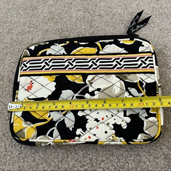 Vera Bradley Tablet Sleeve Yellow Black Dogwood Print - Picture 5 of 8